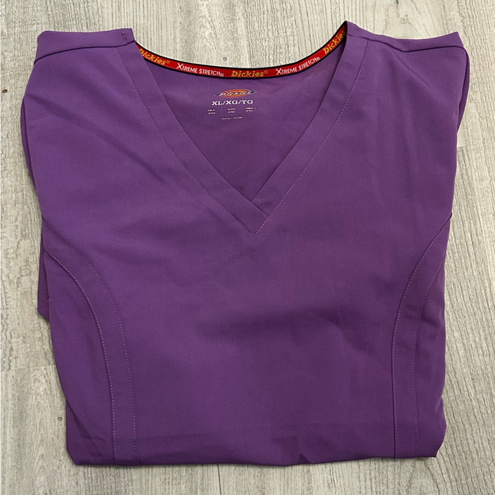 Women’s purple scrub top